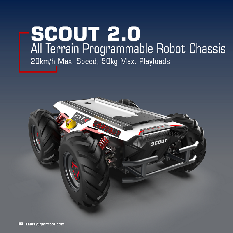 Agile High Performance RC Control Off Road Robotic Chassis - SCOUT 2.0